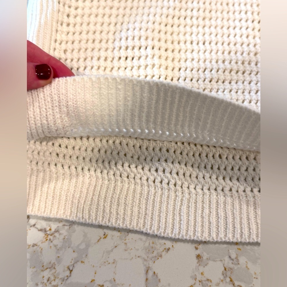 Lulu's Cream Knit Tank Top, Small - Picture 4 of 7